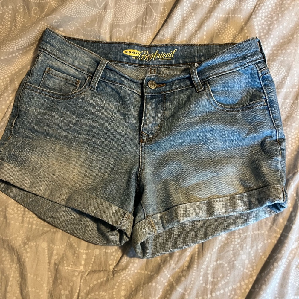 Old Navy Light Wash Jean Shorts Casual Cuffed